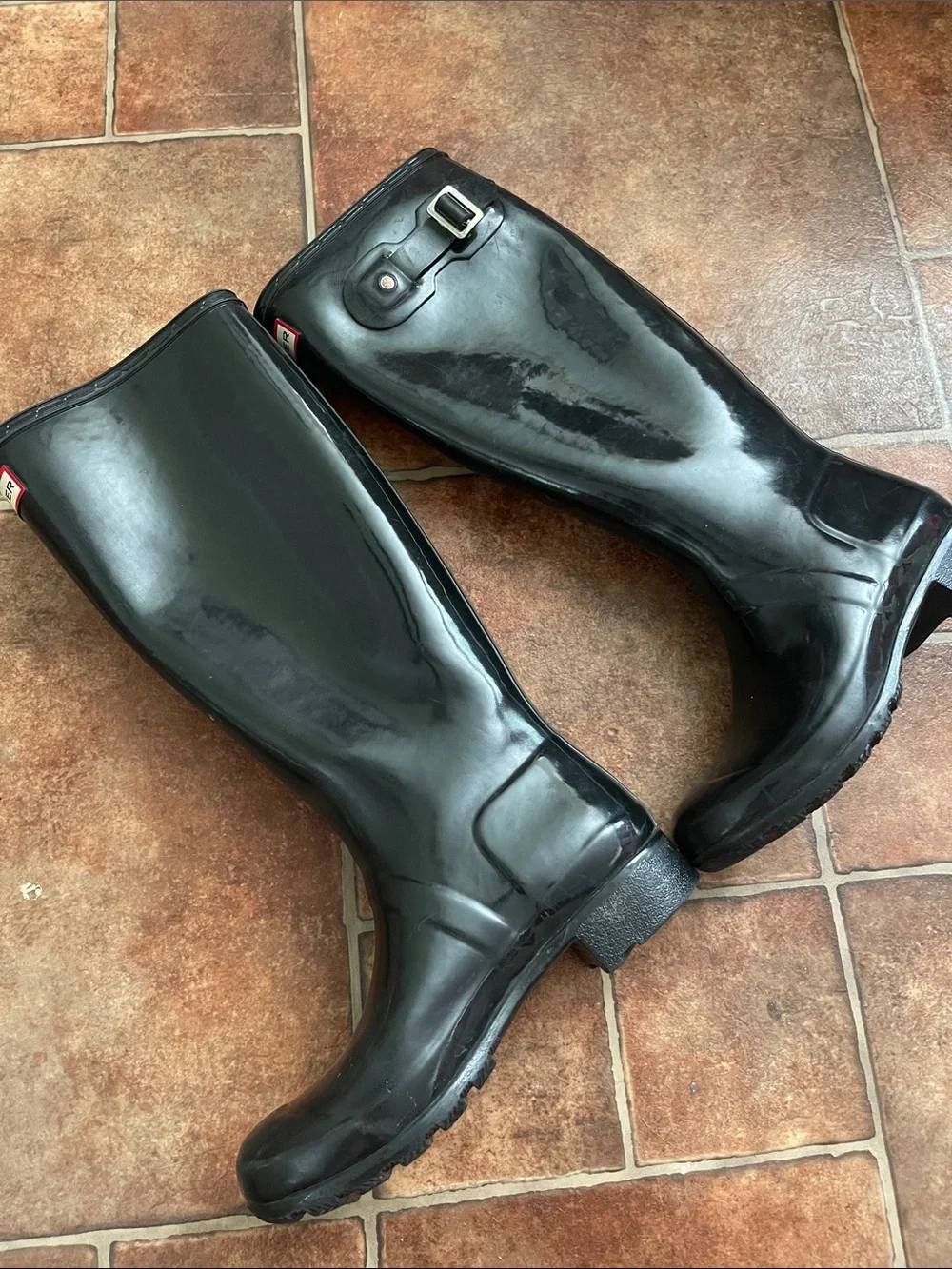 Black Hunter Boots Size 5